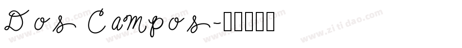 Dos Campos字体转换
